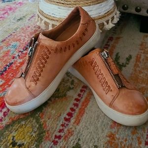Frye zip up shoe